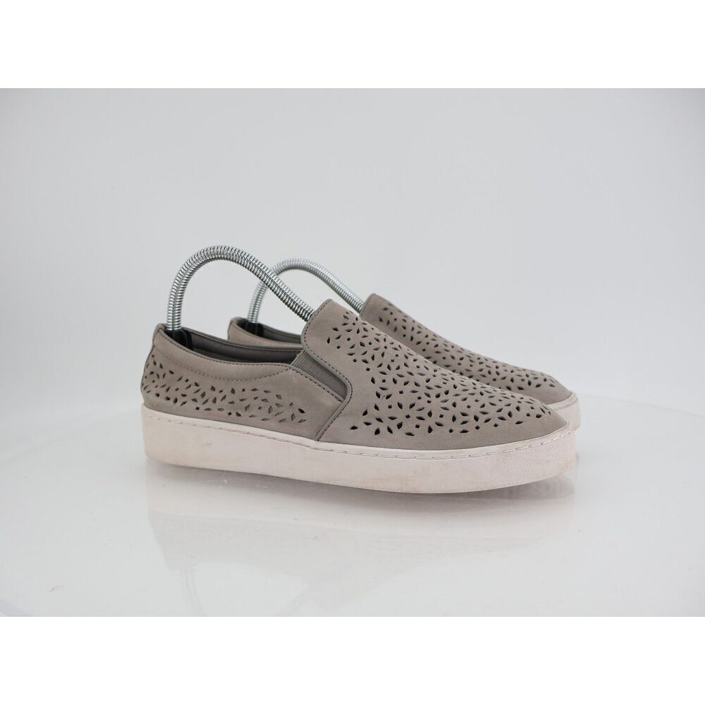 Vionic Splendid Women's Midi Slip-On Shoe Size 8.5 Perforated Leather Casual